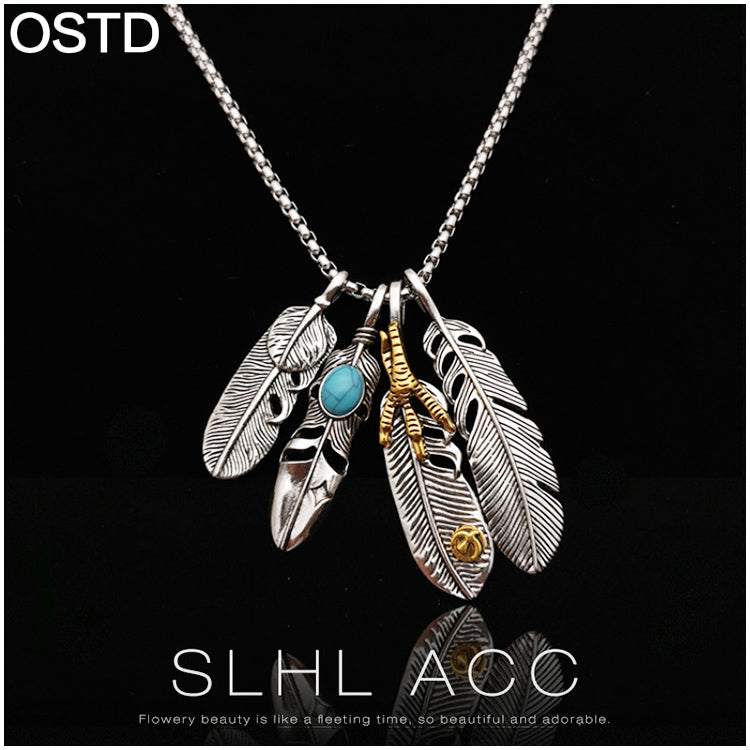 男性に大人気の定番ターコイズロングネックレス。大きいサイズもございます。