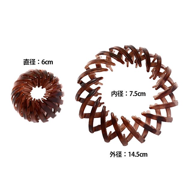 逆毛立てずボリュームお団子　可愛くて小顔効果もある　簡単に華やかになる髪飾り～